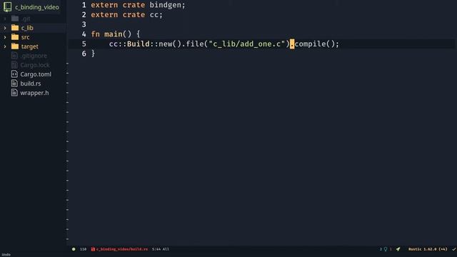 Generating an FFI with bindgen - Rust смотреть онлайн