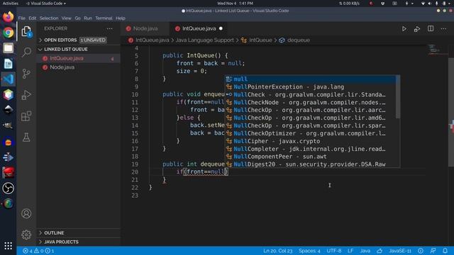 Linked List Implementation of a Queue смотреть онлайн