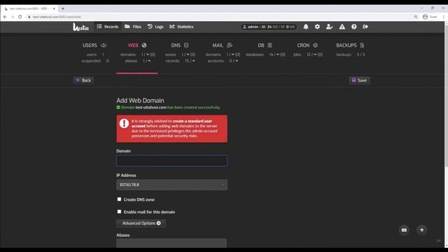 How to add a domain and subdomain name and activate SSL on Hestia CP смотреть онлайн