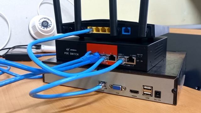 DIY - IP CCTV Camera Installation, Using A Single POE Switch With View On Phone.