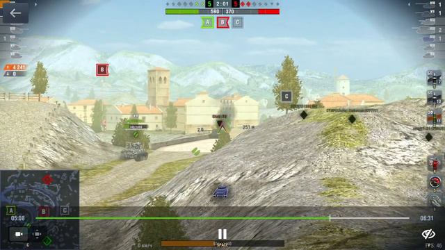 Новый танк. B-C Bourrasque. Бой на мастера. Wot Blitz. смотреть онлайн