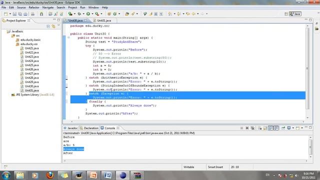 Bài 31 Java cơ bản: Try catch 2 смотреть онлайн