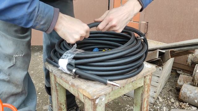 Самодельный шланг для компрессора из кислородного шланга смотреть онлайн