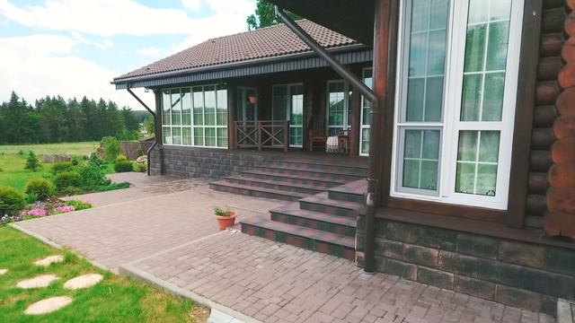 Дом из оцилиндрованного бруса в д.Высокое смотреть онлайн