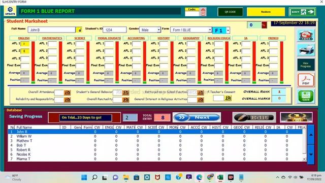 School report Card in Excel - Advanced Database VBA [PART 2] смотреть онлайн
