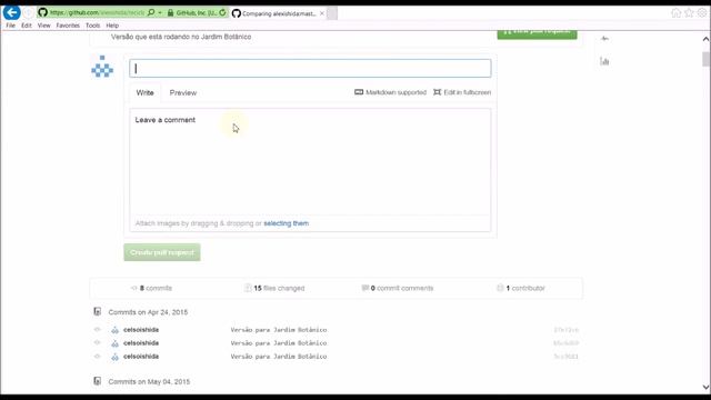 GitHub Pull Request confirmando alterações no projeto principal смотреть онлайн