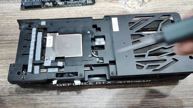 Замена прокладок на медные пластины Palit RTX 3070 JetStream OC медный комплект 0.5мм. смотреть онлайн