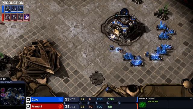 StarCraft 2: Zerg vs Terran INTENSIVE ACTION Armani vs Cure Bo3 смотреть онлайн