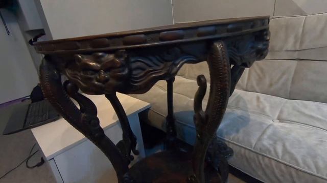 #стол# Старинный стол. Антикварная мебель из розового дерева . Материал - палисандр(розовое дерево) смотреть онлайн