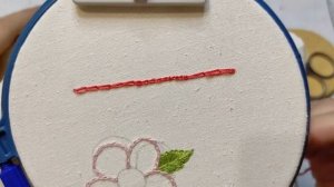 Тамбурный шов / мастер-класс / вышивка для начинающих