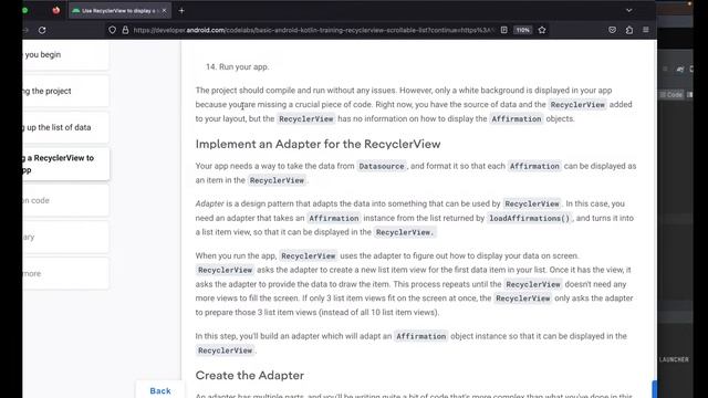 Android Development Tutorial - RecyclerView смотреть онлайн