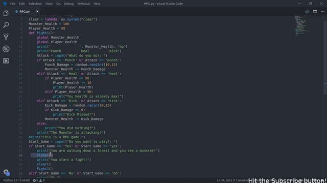 RPG Game #2 -- Python -- Simple смотреть онлайн