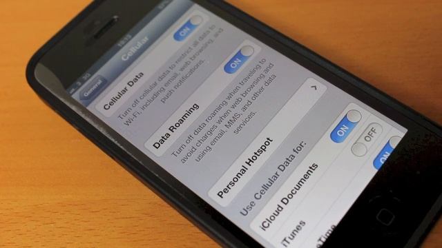 How to turn off data roaming - iPhone 5 смотреть онлайн
