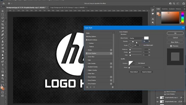 Photorealistic Metal Logo Mockup - PHOTOSHOP TUTORIAL смотреть онлайн