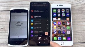 Mobile Calls HTC 526G, Xiaomi Redmi A1, iPhone 8 Plus, Outgoing, Incoming Calls