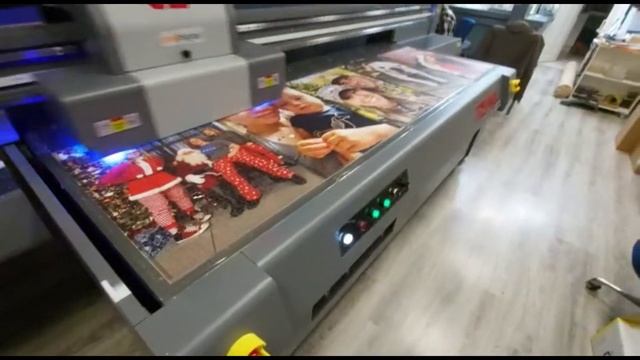 Gongzheng T2513GN Flatbed (Tabaka) Led UV Baskı Makinesi... MDF Ve Puzzle Üzerine UV Baskı