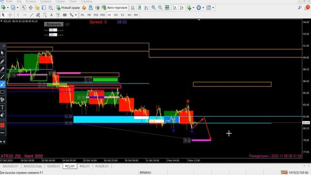 Аналитика | Обзор рынка | GOLD | SIVER | BRN | NG | USDX | 06.11 смотреть онлайн