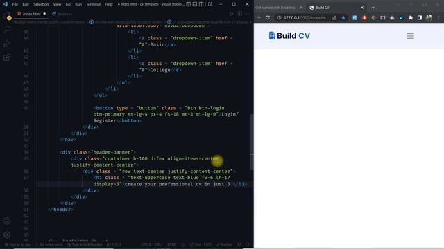 Create a Resume/CV Builder Website Using Bootstrap v5.0 | Bootstrap Website Template For Beginners смотреть онлайн