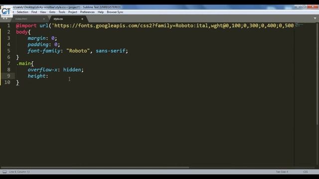 PURE CSS STICKY SCROLLBAR USING HTML & CSS ONLY | STICKY SCROLLBAR EFFECT смотреть онлайн