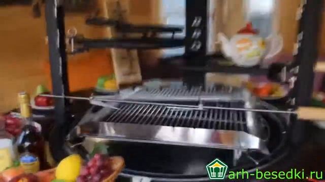 Гриль домик демонстрация изнутри. Мечта любого дачника.