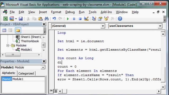 Web Scraping Data using ClassNames with VBA смотреть онлайн