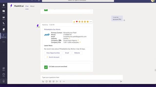 FlashCX.ai integration Oracle CX with Microsoft Teams смотреть онлайн