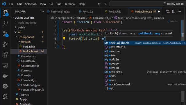 React testing library tutorial-Mocking in Jest for React testing-Part-11 смотреть онлайн