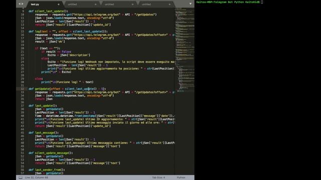 [Python] Telegram Bot: Il getUpdates, come funziona смотреть онлайн
