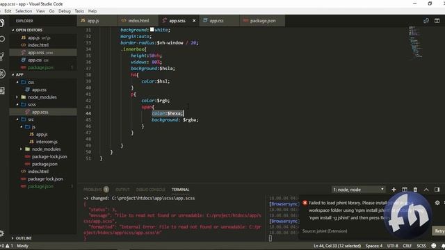 #4 color data types in sass part 3 sass{scss} смотреть онлайн