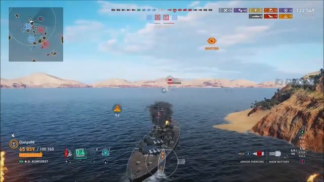 WOWS Legends II G Kurfurst - First Experience (173000 DMG) смотреть онлайн