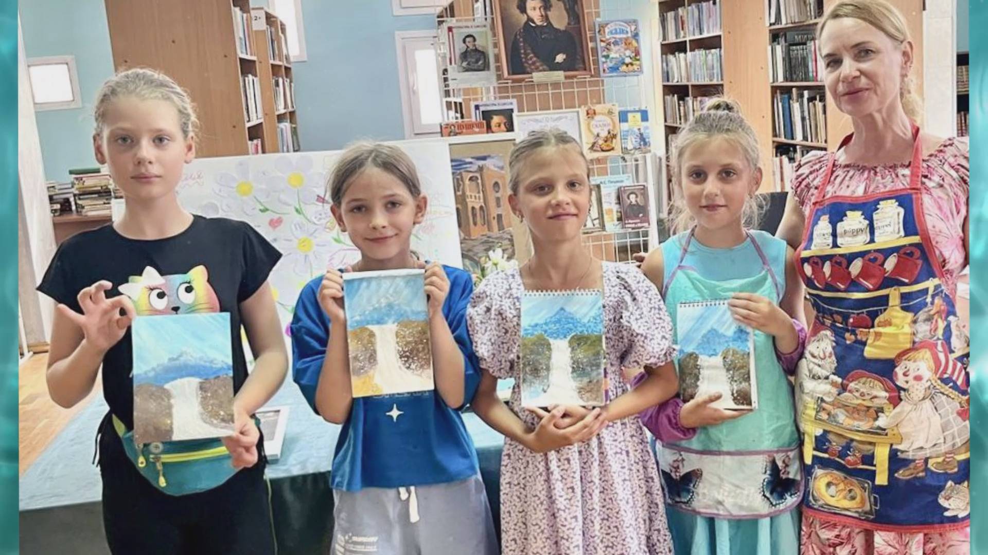 «Пишем водопады». Живописные водопады глазами юных художников. смотреть онлайн