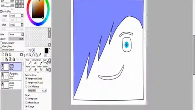 Рисуем арт через программу Paint tool Sai смотреть онлайн