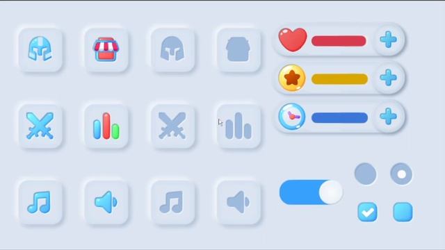 Casual Style Game GUI