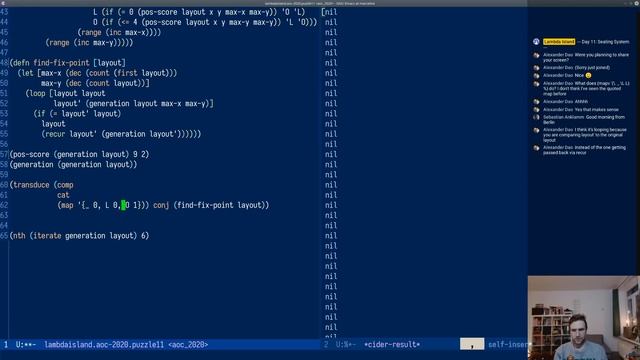 Advent of Code in Clojure - 2020 day 11 смотреть онлайн