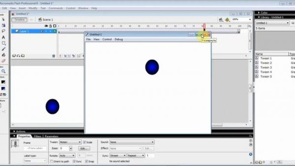Macromedia Flash. Установка музыку