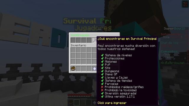 Servidor con chat de voz para (JAVA Y BEDROCK?)//SuperDou//Minecraft смотреть онлайн