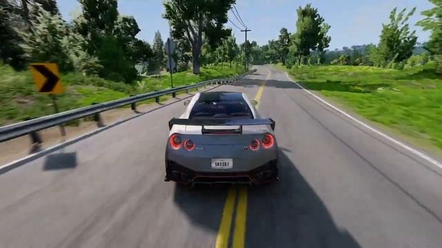 ASMR GtR R35 Engine Sound -BeamNG.Drive смотреть онлайн