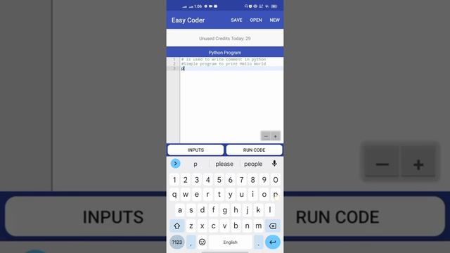 Hello world in python.. Using Easy coder (Mobile compiler) смотреть онлайн