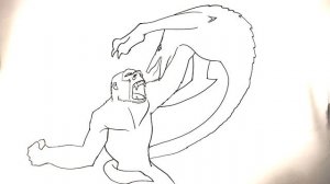 EASY How to Draw KING KONG vs SKULL CRAWLER
