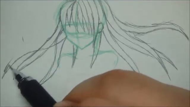 How To Draw Long Flowy Hair (Otakufuel Audition)
