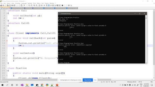 Interface in JAVA | Example | Intro to Exception handling| Java| TYBSC AC| Unit 4| Lecture 8 смотреть онлайн