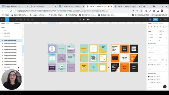 COMO EDITAR POSTS NO FIGMA- PACK DE TEMPLATES DA @ELIANEDESALLES смотреть онлайн