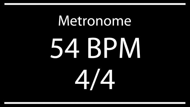 54 BPM - Metronome (4/4) смотреть онлайн