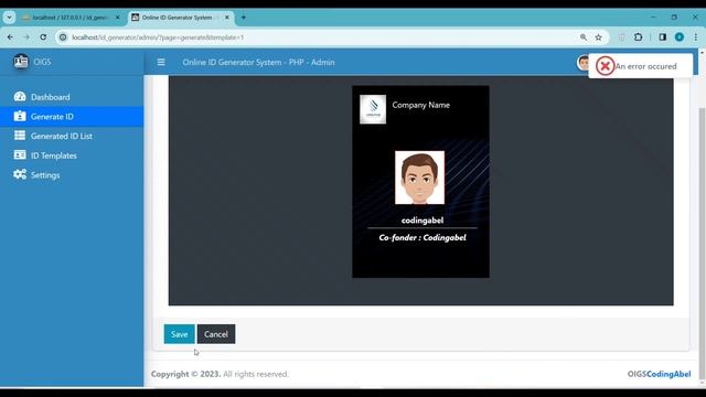 Online ID Generator Management System in PHP and Mysql with free Source code ? Download ?? смотреть онлайн
