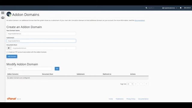 Kako dodam addon domeno preko cPanel nadzorne plošče? смотреть онлайн
