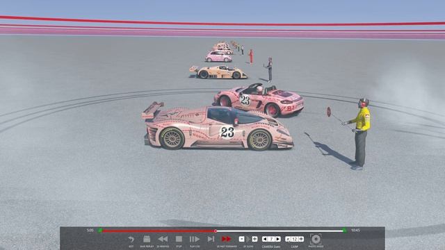 The Porsche Pink Pig Family. feat. Abarth 500. Mazda 787B. P4/5 Competizione. #2. 保時捷粉紅豬家族車聚2.