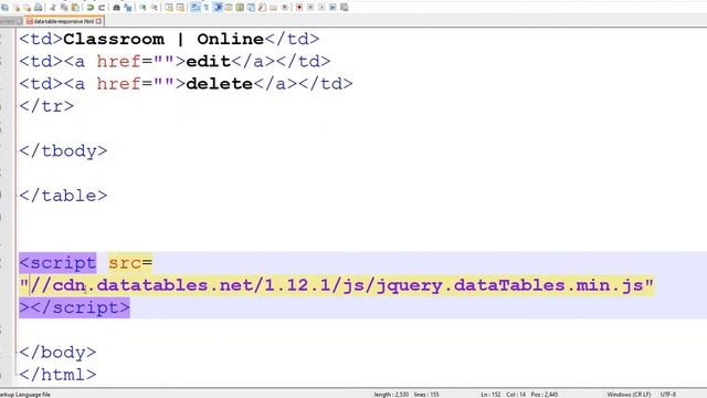 Responsive Data Table | Data table Responsive not Working 100% Fixed | Data Table Tutorial смотреть онлайн