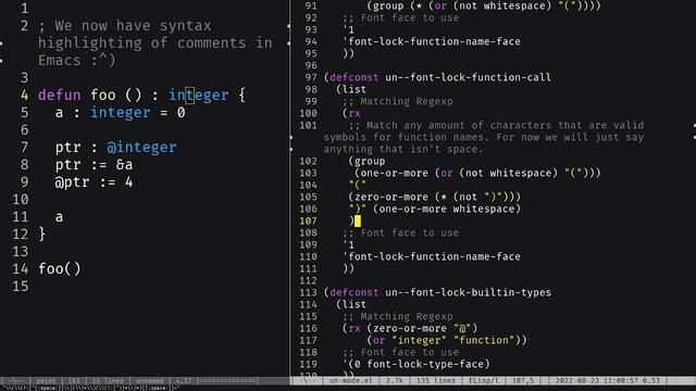 Compiler from scratch, for fun :p | Emacs Major Mode and Breaking Function Parsing | 019 смотреть онлайн