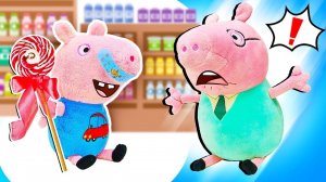 Джордж потерялся на рынке — Видео для детей про игрушки Свинка Пеппа на русском языке