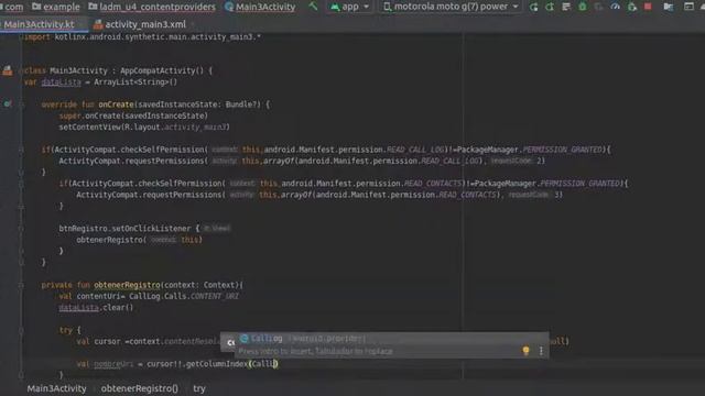 ContactProvider (registro de contactos) & CallLog Provider (AndroidStudio - Kotlin) смотреть онлайн